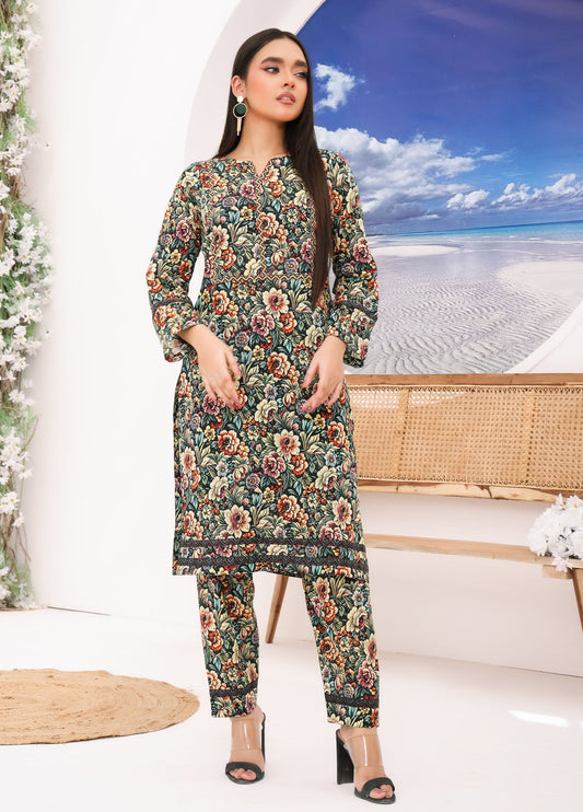 Embroidered Unstitched 2 Piece Lawn Suit PL-24-102-Co-ords Set