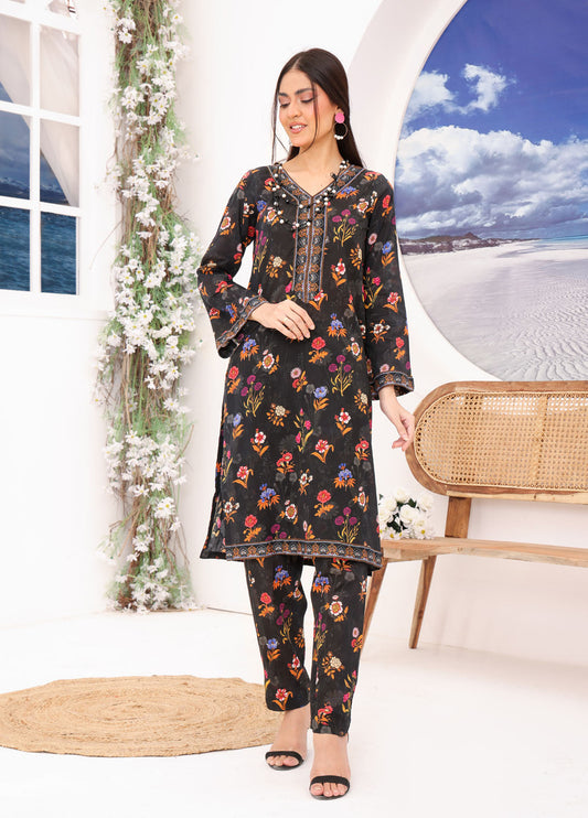 Embroidered Unstitched 2 Piece Lawn Suit PL-24-103-Co-ords Set