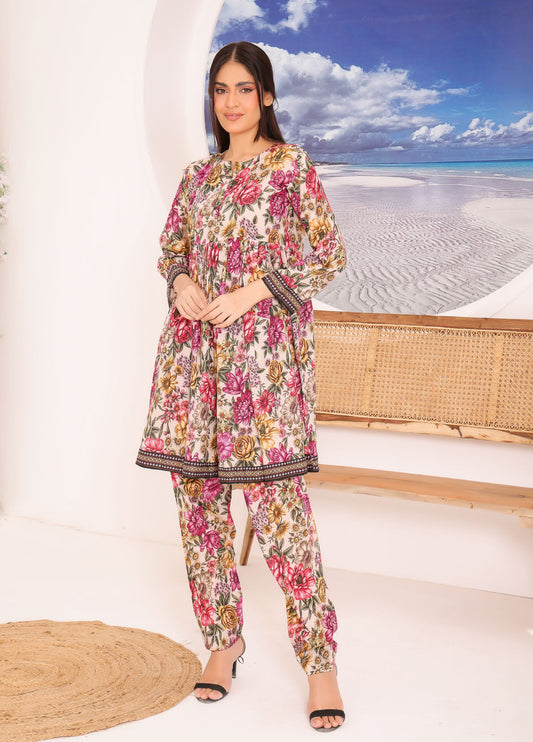 Embroidered Unstitched 2 Piece Lawn Suit PL-24-104-Co-ords Set