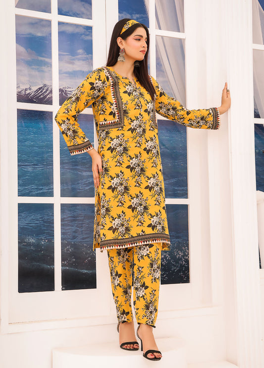 Embroidered Unstitched 2 Piece Lawn Suit PL-24-105-Co-ords Set