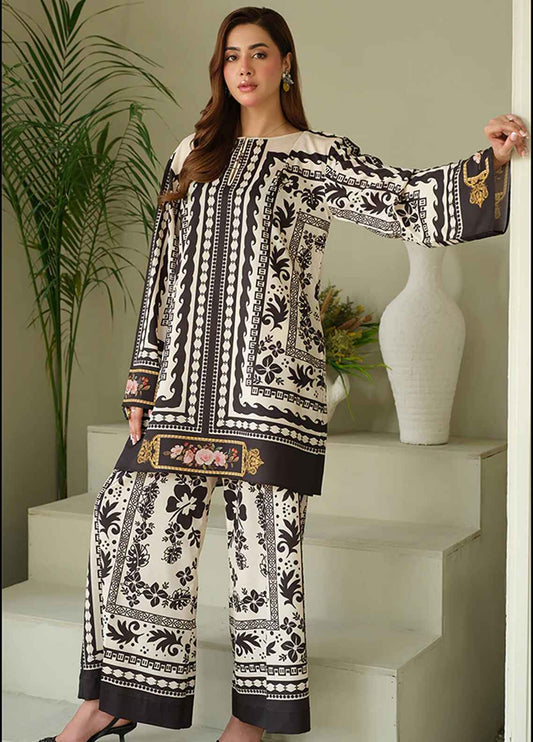 Printed Silk 3 Piece Unstitched Suit D1674 PL-CHAMEUSE-118-24 - Party Wear