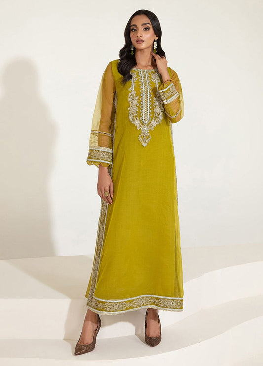 Embroidered Unstitched 3 Piece Net Suit D1594  DHANI-MBC-F23-410 - Party Wear
