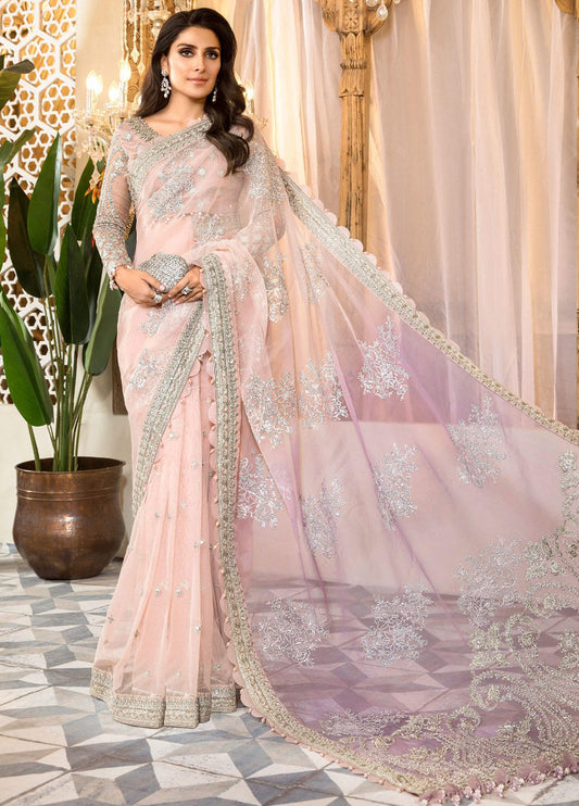 Embroidered Net 3 Piece Unstitched Suit D1254-BD-2404-22 -formal Wear